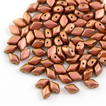 GemDuo 5x8mm Polychrome Copper Ombre [20szt]