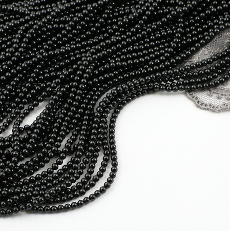 Spinel czarny kula gładka 2,5mm