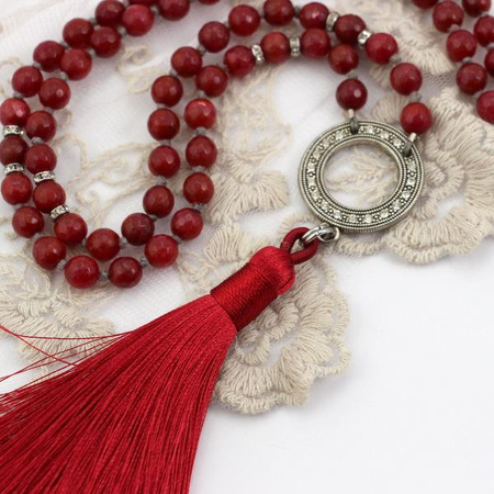 Chwost z pętelką purpurowy 70 mm