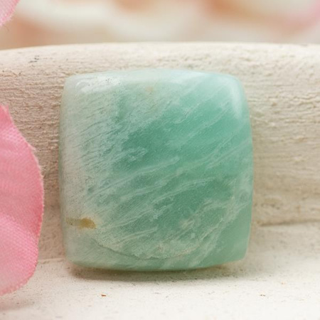 Kaboszon amazonit 18x18x6mm