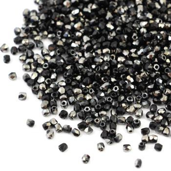 Fire Polish 2mm Jet Chrome [80szt]