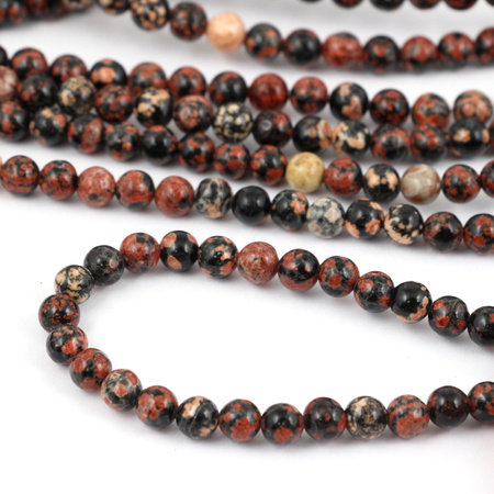 Obsydian brązowy kula gładka 6mm