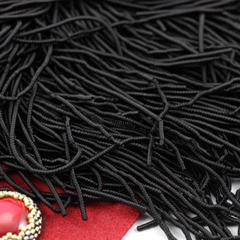 Bajorek do haftu miękki - czarny fakturowany 1,7mm [ 4g ]