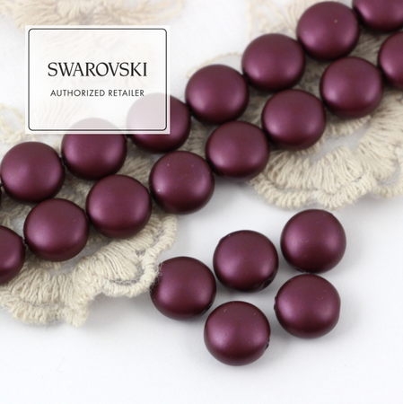 5860 Swarovski Crystal Elderberry Coin Pearl 10mm [2szt]