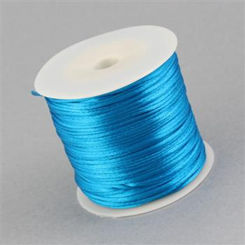 Sznurek satynowy turkusowy 1,5mm [szpula 45m]