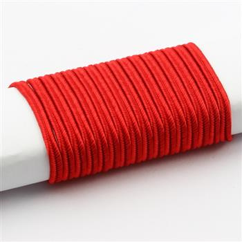 Sznurek sutasz wiskoza Pega 3mm czerwony [1 metr]