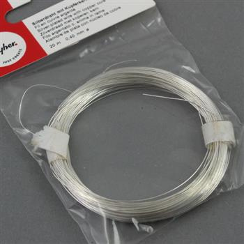 Rayher Drut posrebrzany 0,40mm/20m