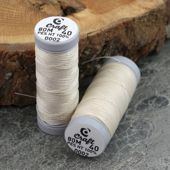 Supermocne nici Craft ivory nr 40 [szpula 80m]