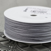 Sznurek pleciony poliestrowy szary 0,8mm Pega [1metr]