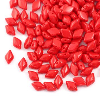 GemDuo 5x8mm Coral Red Opaque [20szt]