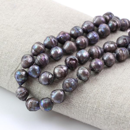 Perła słodkowodna fasetowana nieregularna 9-10mm