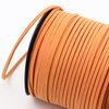 Rzemień zamszowy płaski pomarańczowy 3x1mm [1metr]