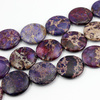 Jaspis lazurowe wybrzeże moneta fioletowa 30mm