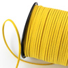 Rzemień zamszowy płaski żółty 3x1mm [1metr]