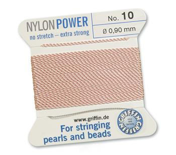 Griffin Nici nylonowe z igłą light pink 0,90mm [2m]