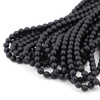 Round Beads Velvet Black 6mm [sznur/80szt]