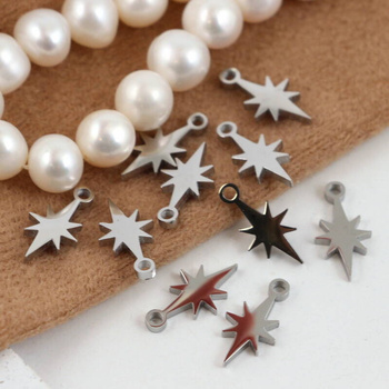 Zawieszka gwiazdka stal szlachetna 13x7mm