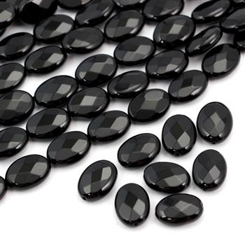 Onyks owal fasetowany 12x8mm