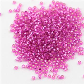 Toho Round 15/0 Silver Lined Milky Hot Pink [5g]