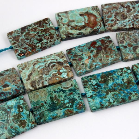 Jaspis akwarela prostokąt 49x35mm