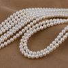 Perła słodkowodna biała kula 5mm [sznur 40cm]