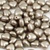 Heart Beads Pastel Light Brown 6mm [20szt]
