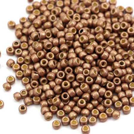 Toho Round 8/0 Permafinish - Matte Galvanized Almond [10g]