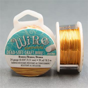 Beadsmith Drut miedziany BRONZE 0,5mm/18,4m