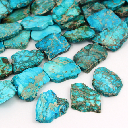 Jaspis lazurowe wybrzeże nieregularny plaster niebieski