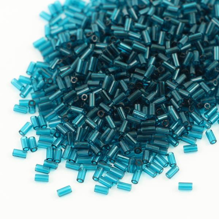 Toho Bugle #1 Transparent Capri Blue 3mm [5g]