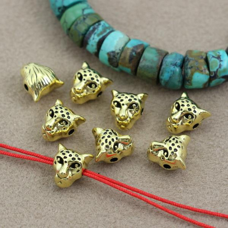 Przekładka metalowa pantera złota 9mm