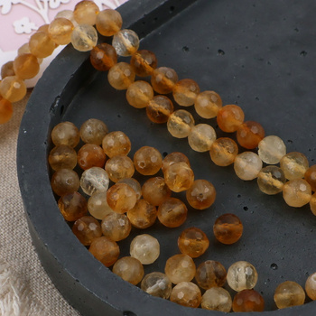 Cytryn kula fasetowana 7mm