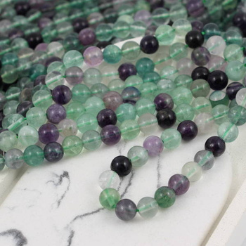 Fluoryt tęczowy kula gładka 8mm