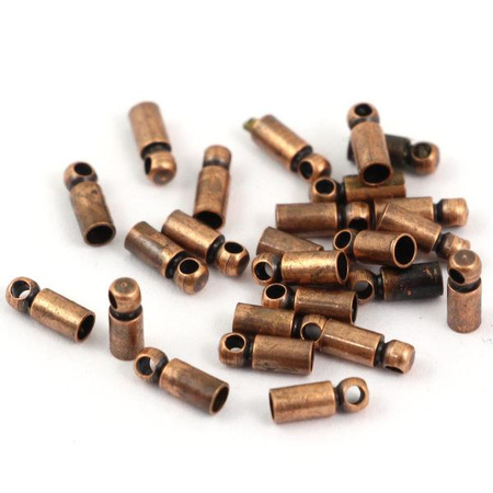 Tulejka do wklejania metalowa prosta miedziana 2mm [10szt]