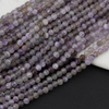 Ametyst kula fasetowana 4,5mm [sznur 39cm]