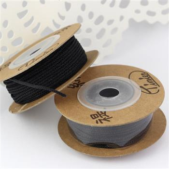 Sznurek nylonowy czarny 1,5mm [szpula 12m]