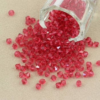 Preciosa Bicone Bead Rondelle Indian Pink 4mm [20szt]