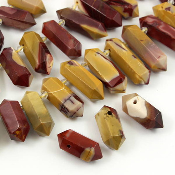 Jaspis mokait zawieszka grot 25-38mm