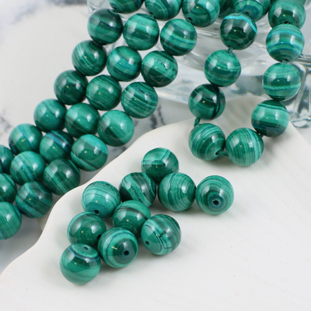 Malachit naturalny kula gładka 8mm