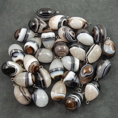 Zawieszka agat kropla 30x20mm