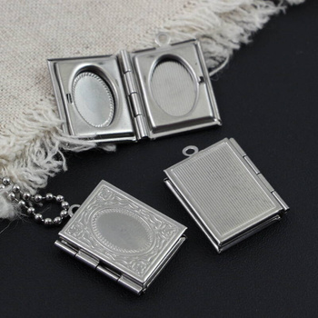 Sekretnik książka otwierana stal szlachetna 23x19mm