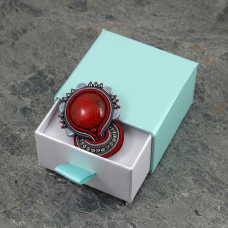 Pudełko szufladka MEZZO mini miętowe 6x6x3,5cm