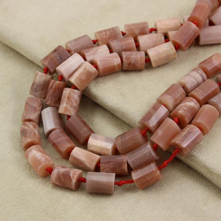 Kamień słoneczny wałek fasetowany 16x11mm