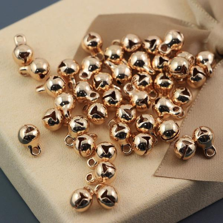 Zawieszka złota dzwoneczek HQ 9x6mm