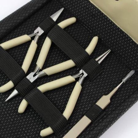 Zestaw narzędzi do robienia biżuterii BEIGE szczypce Beadsmith