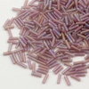 Miyuki Bugle #2 Matted Transparent Smoky Amethyst AB 6mm [5g]