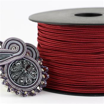 Sznurek sutasz acetat ITALY 2,5mm craisin [1metr]