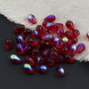 Teardrops Beads Siam Ruby AB 9x6mm [20szt]