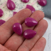 Jadeit łezka purpurowa 18x13mm