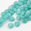 Jadeit łezka fasetowana miętowa 14x14mm